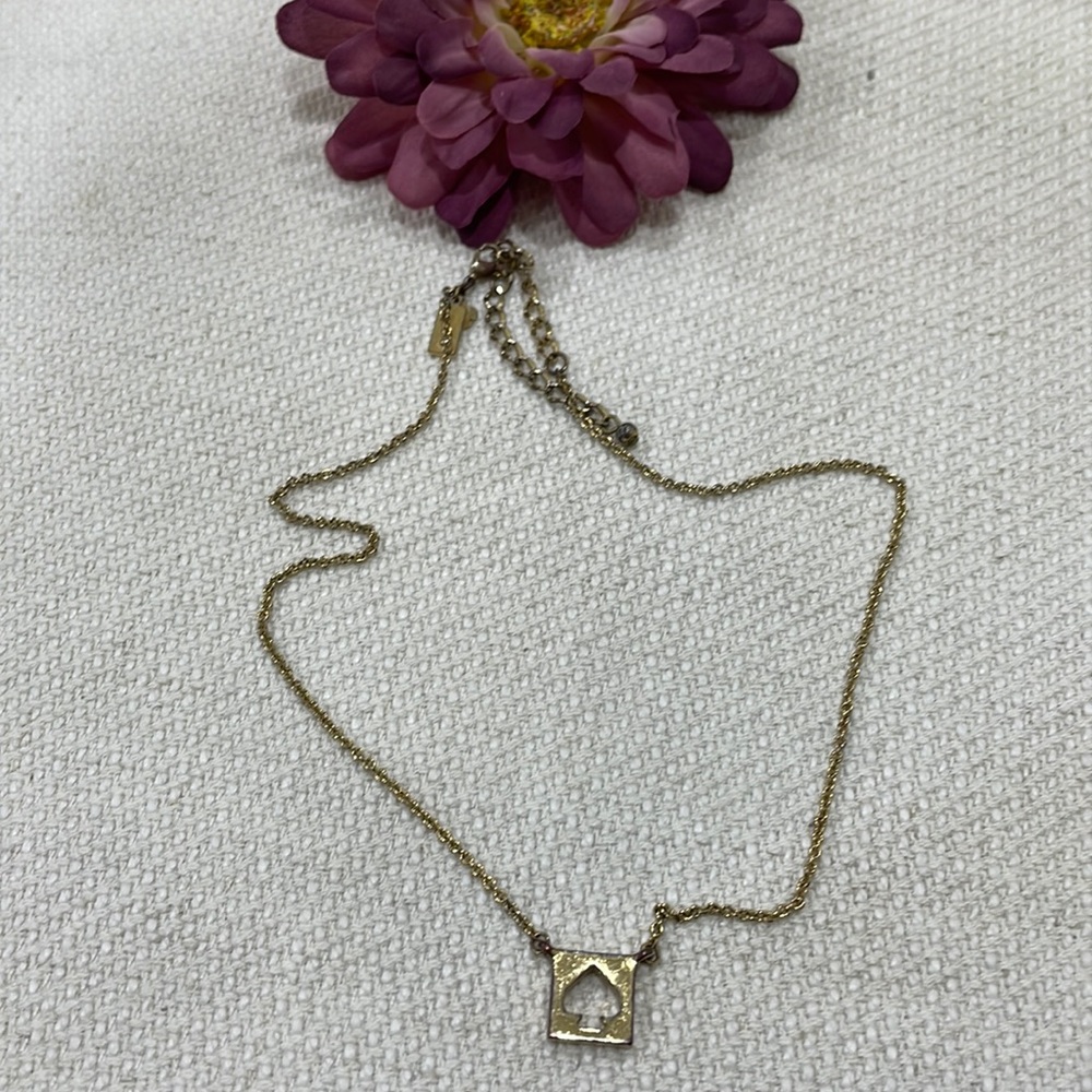 ♠️ Kate Spade Hole Punch Gold Necklace